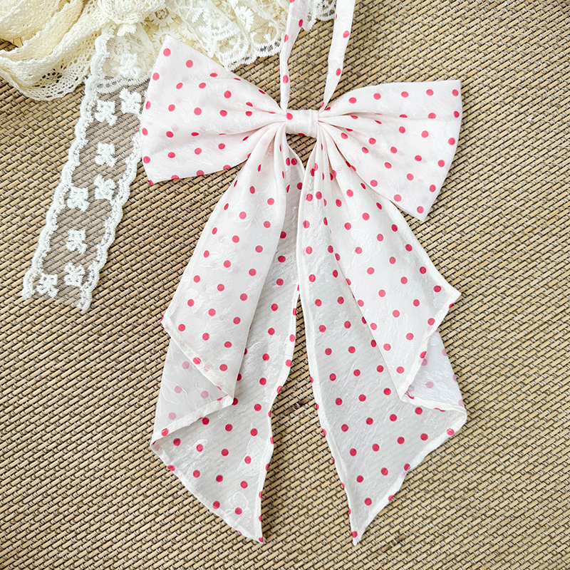 Polka Dot Bow Tie Uniform Accessory - Adjustable Pudding Bear Inspired JK Style Bowknot for Cute Fashion Looks Polka Dot Bow Tie Uniform Accessory - Adjustable Pudding Bear Inspired JK Style Bowknot for Cute Fashion Looks