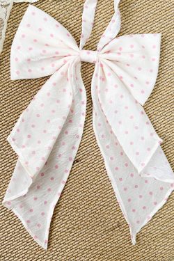 Polka Dot Bow Tie Uniform Accessory - Adjustable Pudding Bear Inspired JK Style Bowknot for Cute Fashion Looks