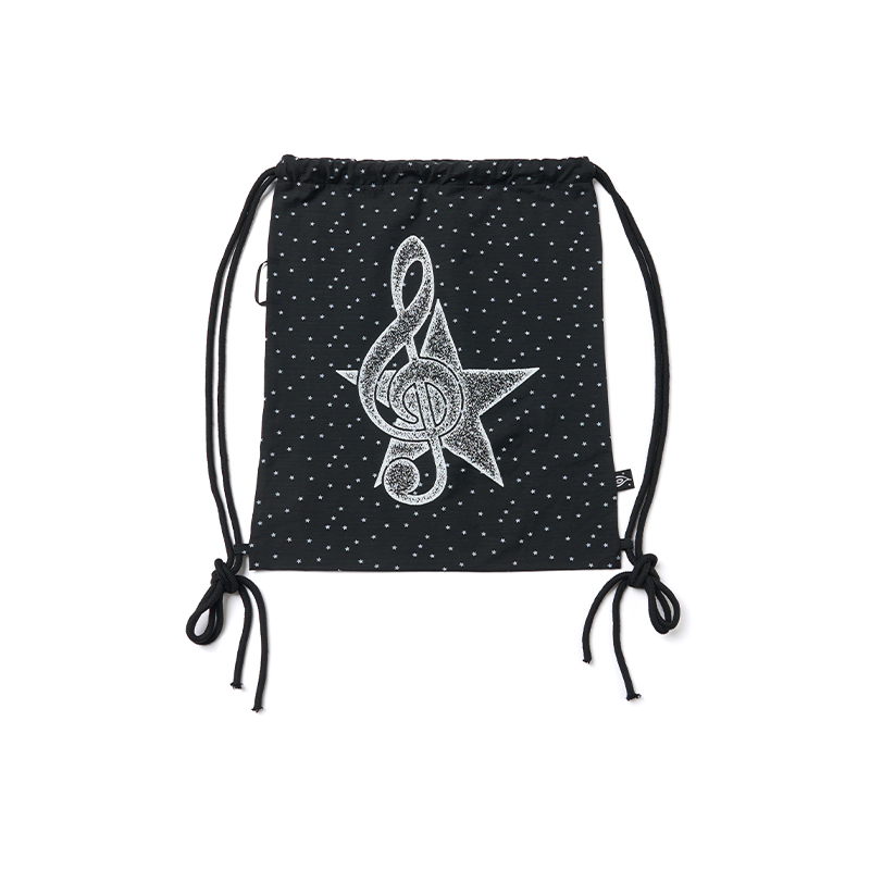 Polka Dot Print Music Note Casual Drawstring Backpack for Stylish Everyday Use Polka Dot Print Music Note Casual Drawstring Backpack for Stylish Everyday Use