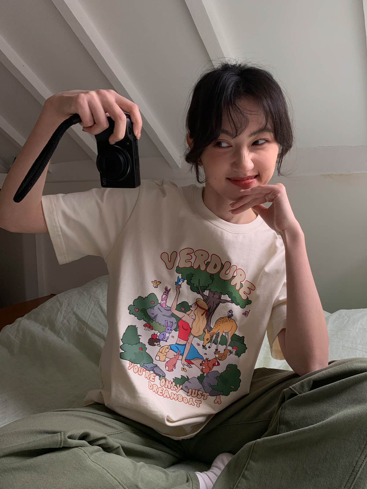 Printed Short Sleeve T-shirt for Women - Summer 2025 Pure Cotton Loose Fit, Ideal for Petite Sizes, Casual Everyday Style Printed Short Sleeve T-shirt for Women - Summer 2025 Pure Cotton Loose Fit, Ideal for Petite Sizes, Casual Everyday Style