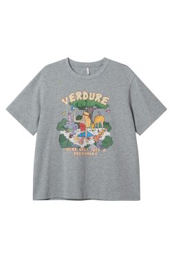 Printed Short Sleeve T-shirt for Women - Summer 2025 Pure Cotton Loose Fit, Ideal for Petite Sizes, Casual Everyday Style