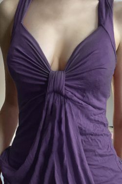 Purple Rhythm Knotted Butterfly Chest Women's Cross-Back Pleated Vintage French Camisole - Y2K Inspired Fashion Top