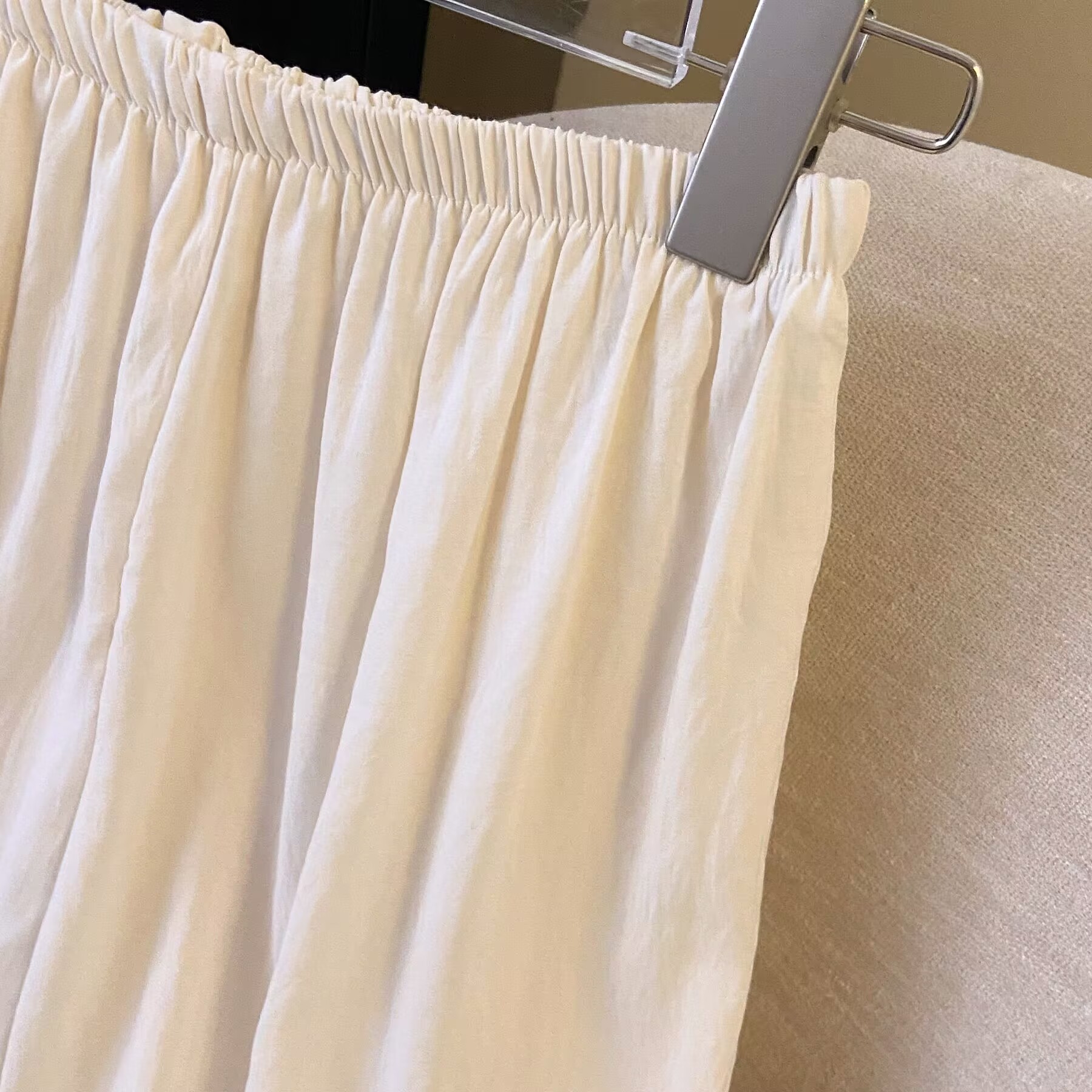 Qipao-Style Wide-Leg Leggings for Forest Girls, Japanese Fresh Style, Elastic Waist, Lace Trim, Cotton-Linen Spliced Pants Qipao-Style Wide-Leg Leggings for Forest Girls, Japanese Fresh Style, Elastic Waist, Lace Trim, Cotton-Linen Spliced Pants