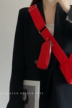 Red Casual Crossbody Pillow Bag for Women - 2024 Summer Small Square Underarm Shoulder Bag, Versatile Niche Style