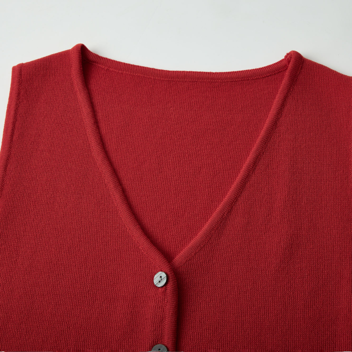 Red Hong Kong Style Sleeveless Top for Women - Summer V-Neck Slim Knit Vest - Casual Chic Fashion Essentials Red Hong Kong Style Sleeveless Top for Women - Summer V-Neck Slim Knit Vest - Casual Chic Fashion Essentials