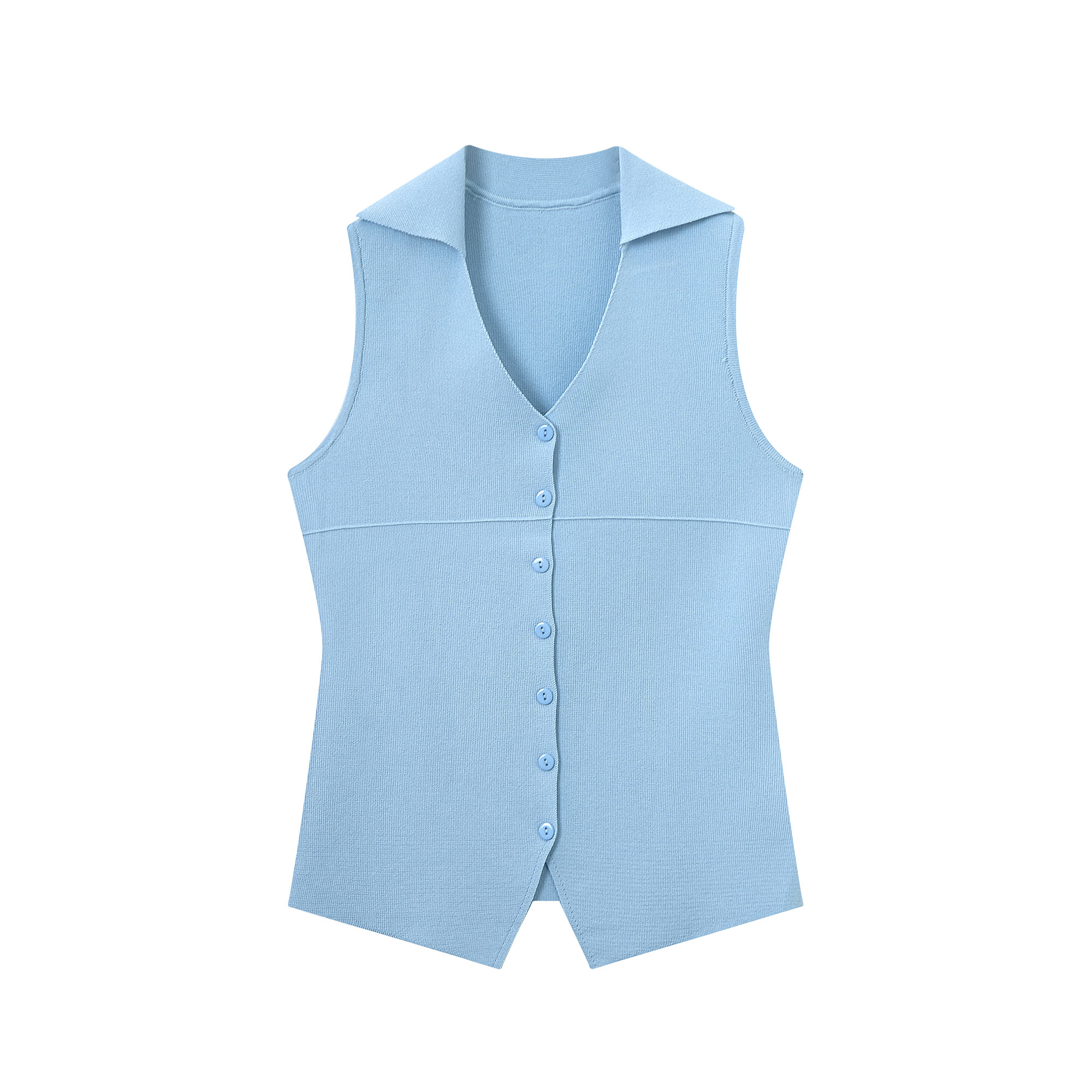 Red Knitted Vest Top for Women - 2025 Summer Polo Collar Sleeveless T-Shirt Blouse, Trendy Korean Style Fashion Red Knitted Vest Top for Women - 2025 Summer Polo Collar Sleeveless T-Shirt Blouse, Trendy Korean Style Fashion