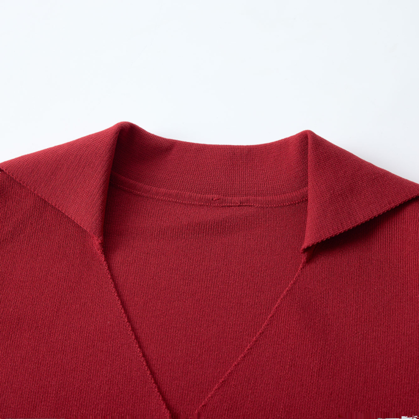 Red Knitted Vest Top for Women - 2025 Summer Polo Collar Sleeveless T-Shirt Blouse, Trendy Korean Style Fashion Red Knitted Vest Top for Women - 2025 Summer Polo Collar Sleeveless T-Shirt Blouse, Trendy Korean Style Fashion