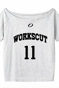 Red One-Shoulder Short Sleeve Women's Summer Letter Print Casual Off-Shoulder T-Shirt - Sexy Loose Slimming Top for Y2K Style