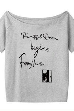 Red One-Shoulder Short Sleeve Women's Summer Letter Print Casual T-Shirt - Stylish Slanted Shoulder Top for Hot Girl Vibes