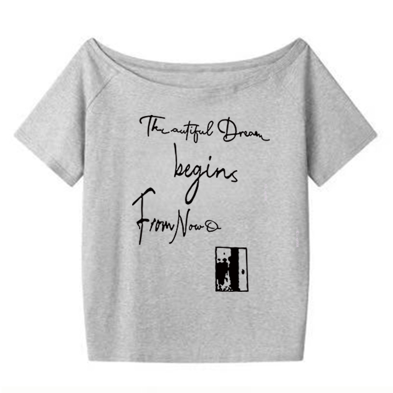 Red One-Shoulder Short Sleeve Women's Summer Letter Print Casual T-Shirt - Stylish Slanted Shoulder Top for Hot Girl Vibes Red One-Shoulder Short Sleeve Women's Summer Letter Print Casual T-Shirt - Stylish Slanted Shoulder Top for Hot Girl Vibes