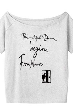 Red One-Shoulder Short Sleeve Women's Summer Letter Print Casual T-Shirt - Stylish Slanted Shoulder Top for Hot Girl Vibes