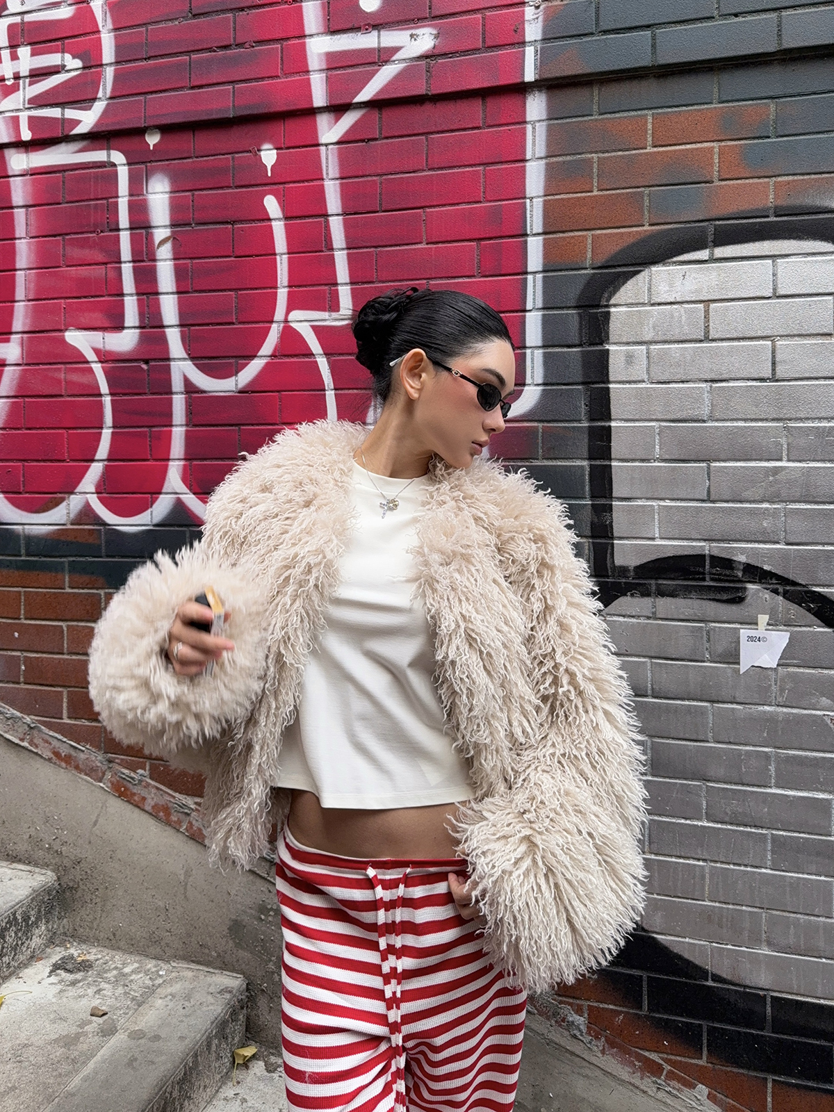 Red Striped Pants - Christmas Series, Festive Holiday Style, Cozy Winter Fashion, Trendy 90s Inspired Look Red Striped Pants - Christmas Series, Festive Holiday Style, Cozy Winter Fashion, Trendy 90s Inspired Look