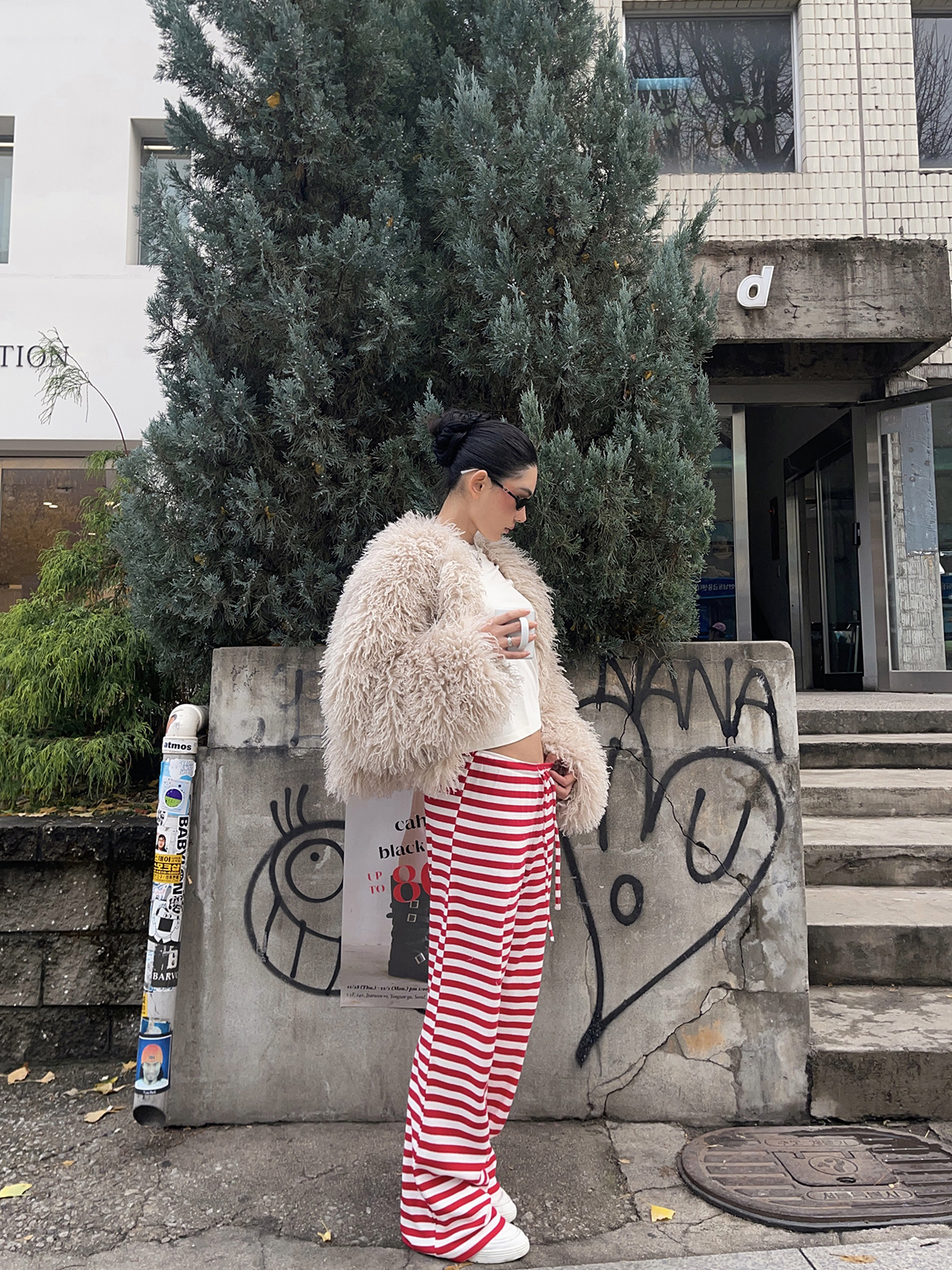 Red Striped Pants - Christmas Series, Festive Holiday Style, Cozy Winter Fashion, Trendy 90s Inspired Look Red Striped Pants - Christmas Series, Festive Holiday Style, Cozy Winter Fashion, Trendy 90s Inspired Look