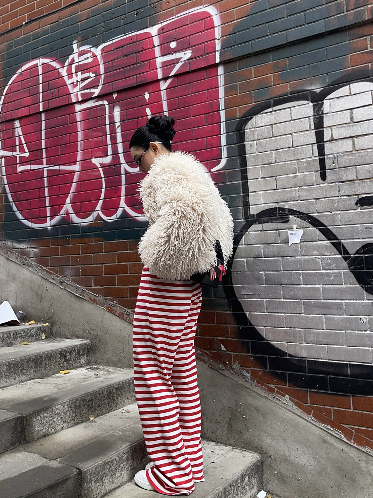 Red Striped Pants - Christmas Series, Festive Holiday Style, Cozy Winter Fashion, Trendy 90s Inspired Look Red Striped Pants - Christmas Series, Festive Holiday Style, Cozy Winter Fashion, Trendy 90s Inspired Look