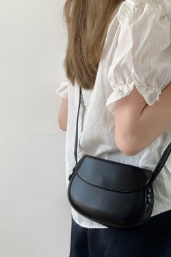 Red Vintage Saddle Handbag for Women - Minimalist Summer Crossbody Phone Bag - Small Shoulder Bag 2023