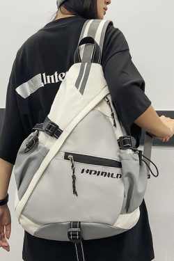 Reflective Cycling Crossbody Bag for Night Safety - 2025 Summer Travel Backpack for Outdoor Sports and Adventure