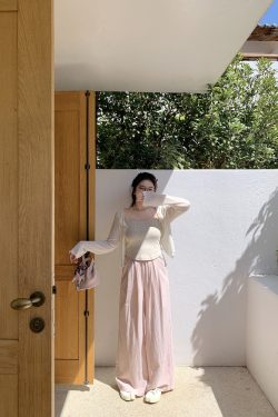 Relaxed Casual Wide-Leg Pants for Comfort - Loose Draping Long Pants Ideal for Air Conditioning and Everyday Wear