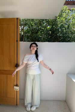 Relaxed Casual Wide-Leg Pants for Comfort - Loose Draping Long Pants Ideal for Air Conditioning and Everyday Wear