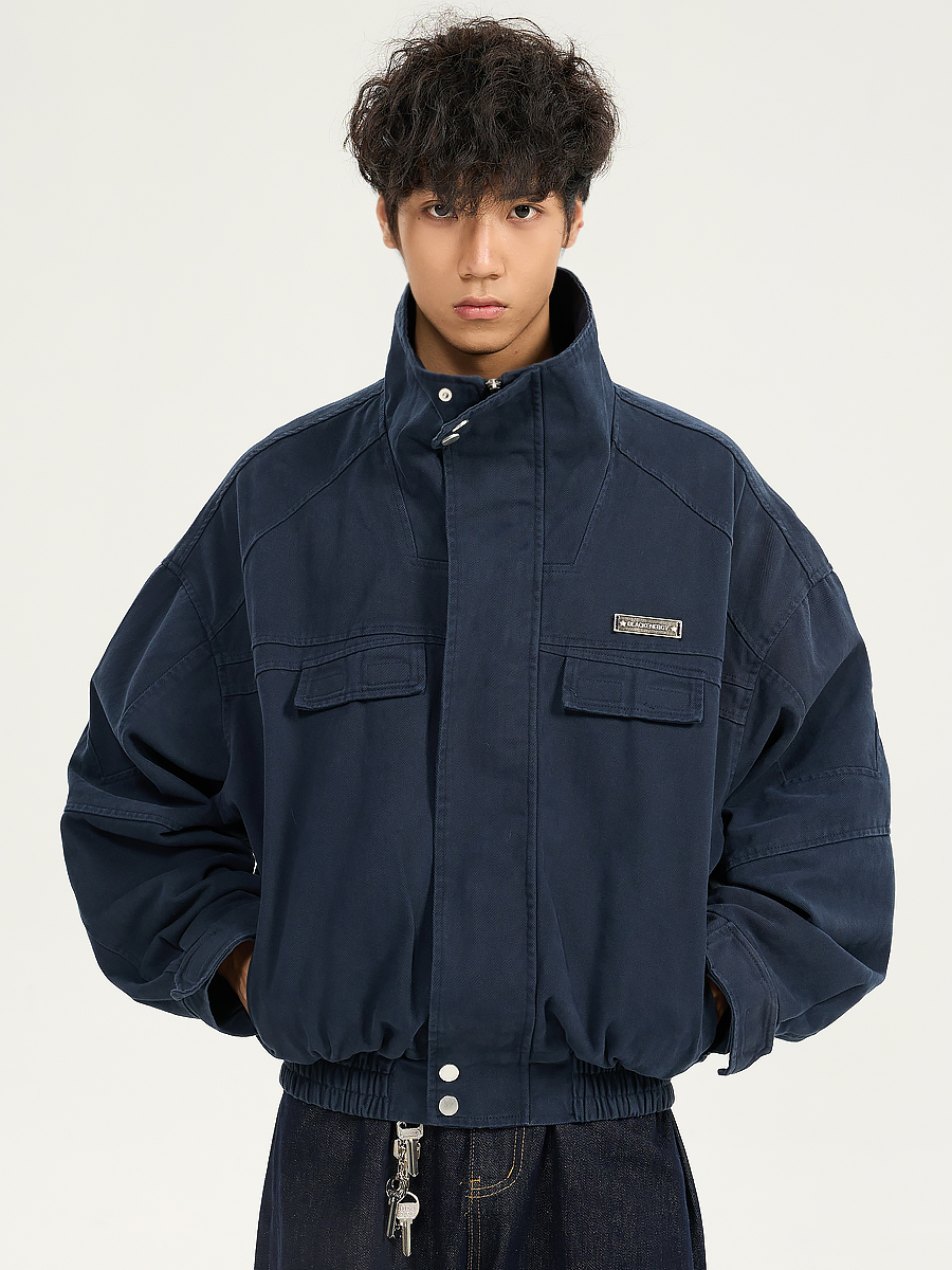 Retro American Heavyweight Jacket for Men - Stylish Loose Workwear Coat in Barn Style for Couples Retro American Heavyweight Jacket for Men - Stylish Loose Workwear Coat in Barn Style for Couples