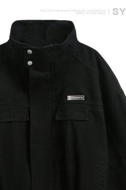 Retro American Heavyweight Jacket for Men - Stylish Loose Workwear Coat in Barn Style for Couples