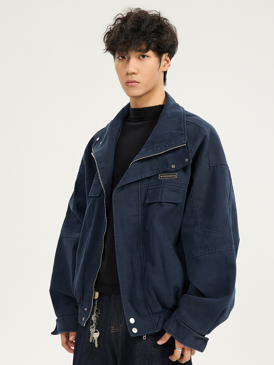 Retro American Heavyweight Jacket for Men - Stylish Loose Workwear Coat in Barn Style for Couples Retro American Heavyweight Jacket for Men - Stylish Loose Workwear Coat in Barn Style for Couples