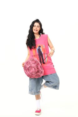 Retro American Sleeveless Vest for Summer - Trendy Street Style Shoulder Top in Wild A-Zi Design