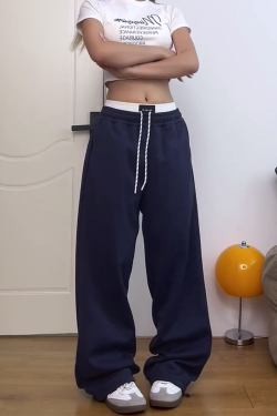 Retro American-Style Elastic Waist Cargo Pants for Women - Trendy Casual Summer 2025 Fashion Must-Have