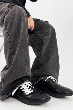 Retro American-Style Leather Derby Shoes for Men and Women, Thin-Soled Sporty Commuting Footwear, Trendy Ballet-Inspired Design