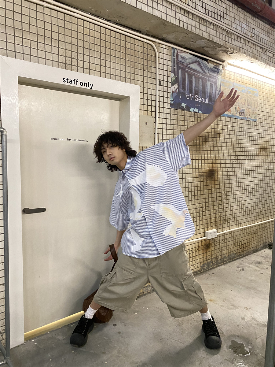 Retro American-Style Loose Wide-Leg Cargo Pants with Large Pockets for Men and Women - Summer Casual Functional Shorts Retro American-Style Loose Wide-Leg Cargo Pants with Large Pockets for Men and Women - Summer Casual Functional Shorts