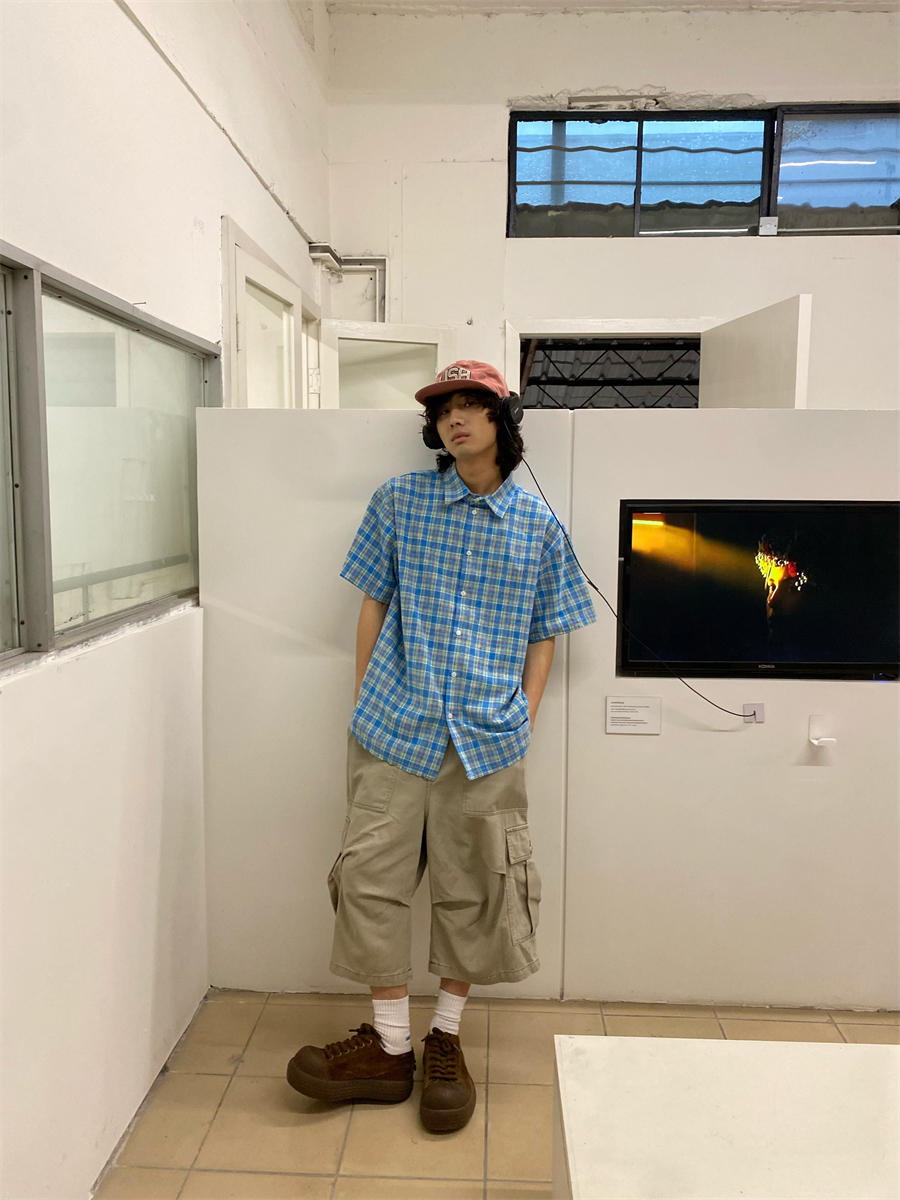 Retro American-Style Loose Wide-Leg Cargo Pants with Large Pockets for Men and Women - Summer Casual Functional Shorts Retro American-Style Loose Wide-Leg Cargo Pants with Large Pockets for Men and Women - Summer Casual Functional Shorts