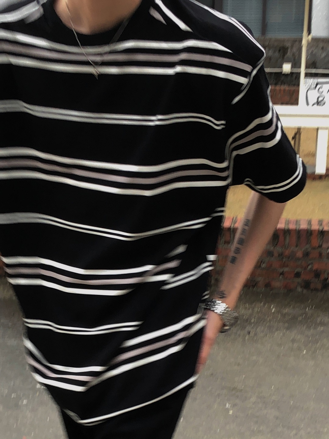 Retro Black and White Striped Short Sleeve Cotton T-Shirt for Men and Women - Oversized College Style Summer Top Retro Black and White Striped Short Sleeve Cotton T-Shirt for Men and Women - Oversized College Style Summer Top