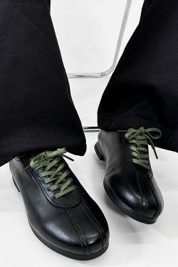 Retro Black Derby Shoes for Men - Soft-Soled Leather Flats, Casual British Style Commuting Footwear, Perfect for Everyday Wear