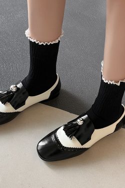 Retro British Style Flat Leather Loafers for Women - Versatile Fashionable Italian-Inspired Shoes