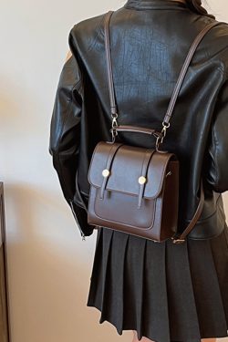 Retro British Style Women's Backpack - Trendy 2025 Multifunctional Student Tote Travel Bag