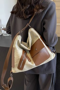 Retro Casual Crossbody Bag for Women, 2025 Spring Commuting Shoulder Bag, Versatile Dual-Use Travel Purse