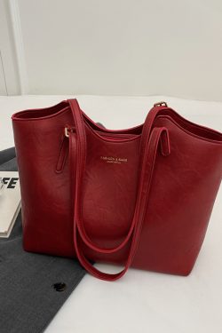 Retro Casual Shoulder Bag for Women - Large Capacity Tote, Versatile Spring 2025 Design, Perfect for Commuting and Everyday Use