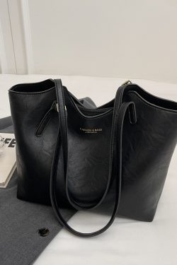 Retro Casual Shoulder Bag for Women - Large Capacity Tote, Versatile Spring 2025 Design, Perfect for Commuting and Everyday Use