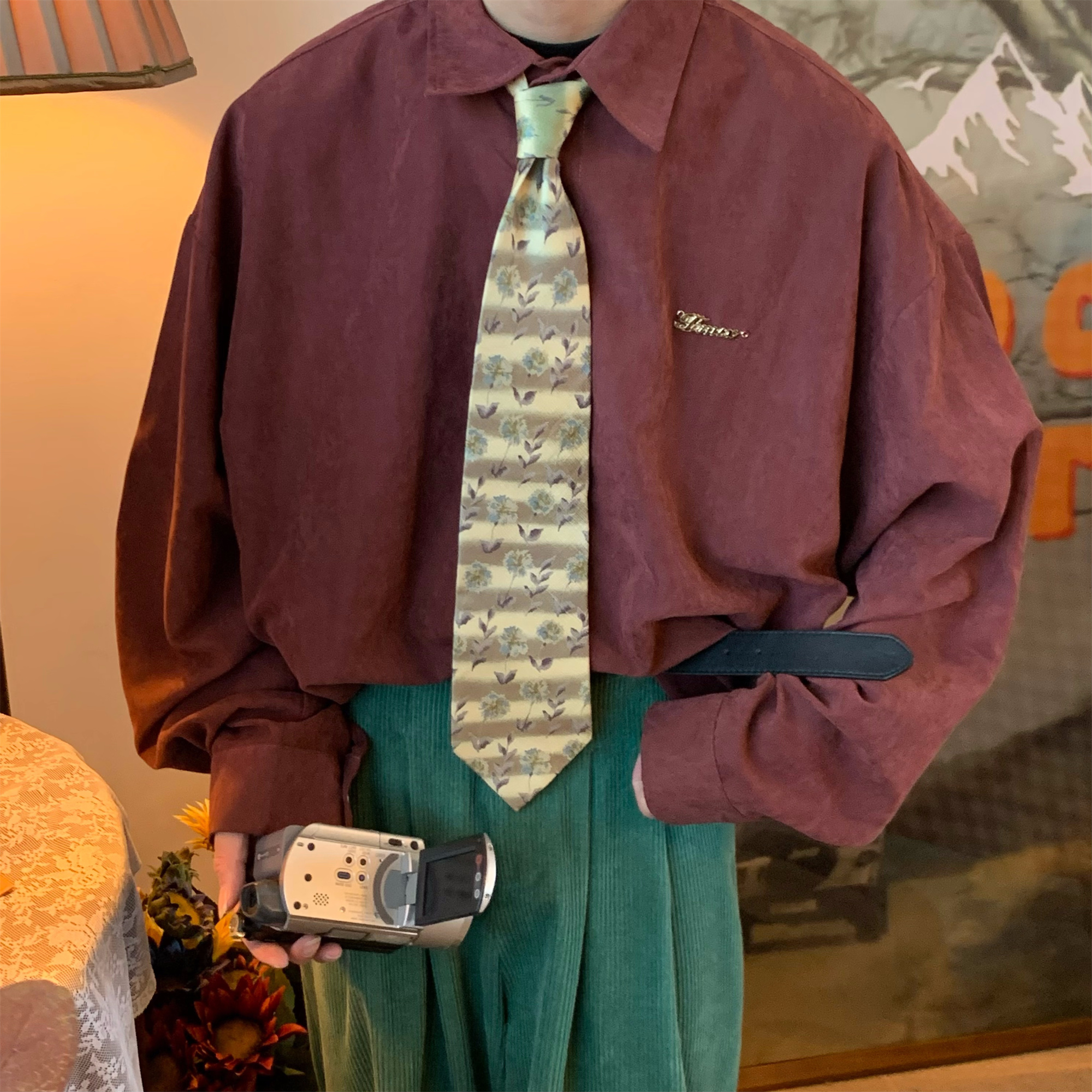 Retro Casual Solid Color Long Sleeve Shirt - Versatile Loose Fit Layering Top for Spring 2024 Retro Casual Solid Color Long Sleeve Shirt - Versatile Loose Fit Layering Top for Spring 2024