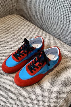 Retro Casual Women's Genuine Leather Patchwork Lace-Up Training Shoes - 2025 Y2K Inspired Flat Sports Sneakers