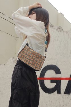 Retro Chinese Style Underarm Bag for Women - Vintage Cute Small Crossbody Bag for Spring/Summer 2024