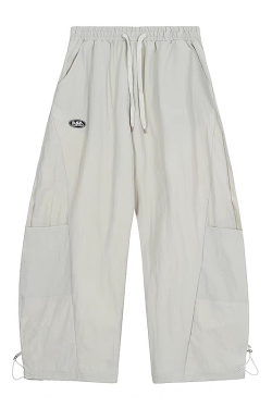 Retro Coffee-Colored Work Pants for Women - Loose Fit, Wide-Leg, Floor-Length Casual Trousers, American-Style, 90s Inspired