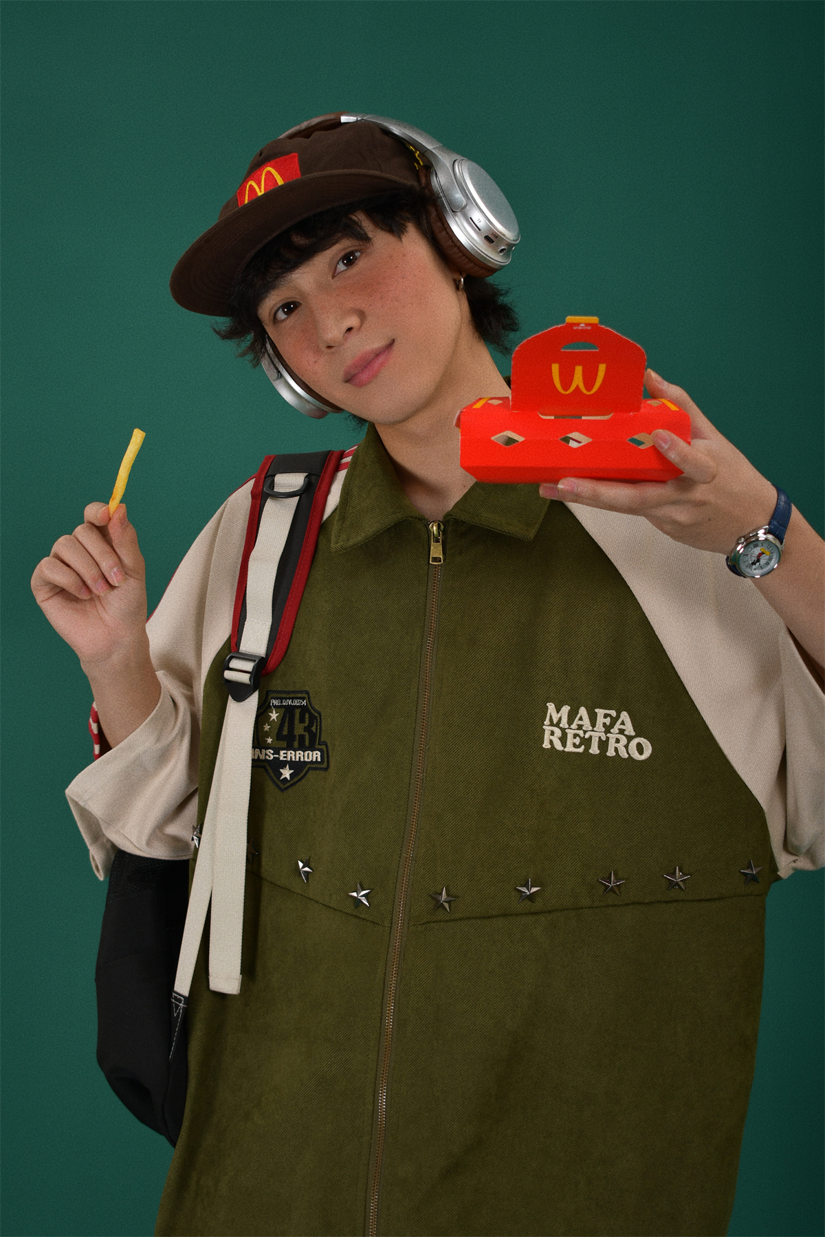 Retro Color Block Embroidered Short Sleeve Shirt - Suede Velvet Summer Loose Fit with Double Stripe - Trendy Y2K Style