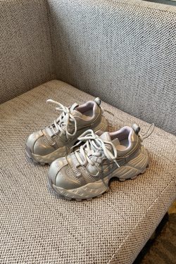 Retro Colorful Dad Shoes for Women - 2025 Lightweight Mesh Thick-Soled Casual Sports Sneakers