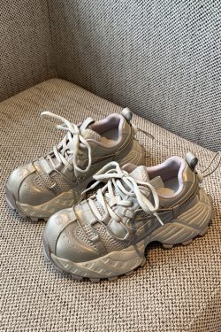 Retro Colorful Dad Shoes for Women - 2025 Lightweight Mesh Thick-Soled Casual Sports Sneakers