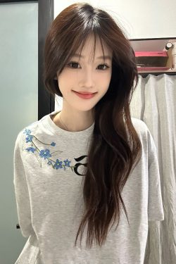 Retro Embroidered Floral Gray Short Sleeve T-Shirt for Women - Summer 2025 High-End Design, Trendy Y2K Style