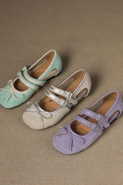 Retro Fairy High-Heeled Genuine Leather Mary Jane Shoes with Sweet Hollow Design - Artistic Deer and Nara Style