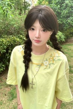 Retro Floral Embroidered Milk Yellow Short Sleeve T-Shirt for Women - Summer 2025 Trendy Half Sleeve Age-Reducing Top