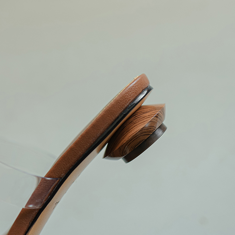 Retro French Literary Transparent PVC Low Chunky Heel Sandals for Women - Summer Outdoor Fairy Style Slippers Retro French Literary Transparent PVC Low Chunky Heel Sandals for Women - Summer Outdoor Fairy Style Slippers