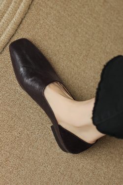 Retro High-End Genuine Leather Lazy Loafers for Women - Summer 2025 Fashion, Italian Style, Comfortable & Chic