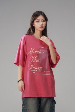 Retro High Street Loose Short Sleeve T-Shirt for Men and Women - Summer Trendy Couple Top with American Beer Captain Design